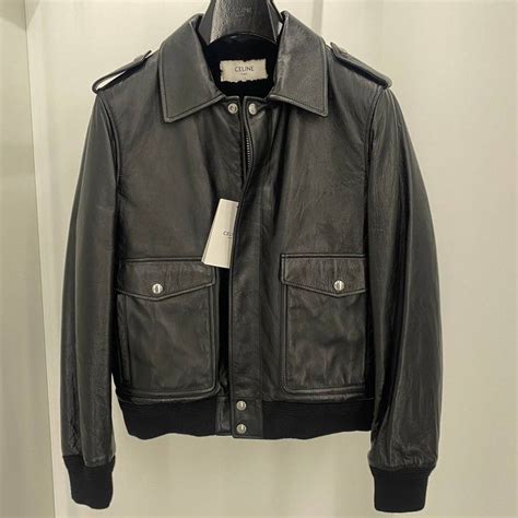 celine paris letterman jacket|celine aviator jacket.